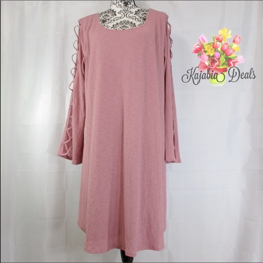 NAIF Long Sleeve w/Cut out Dress NWT Size 2X